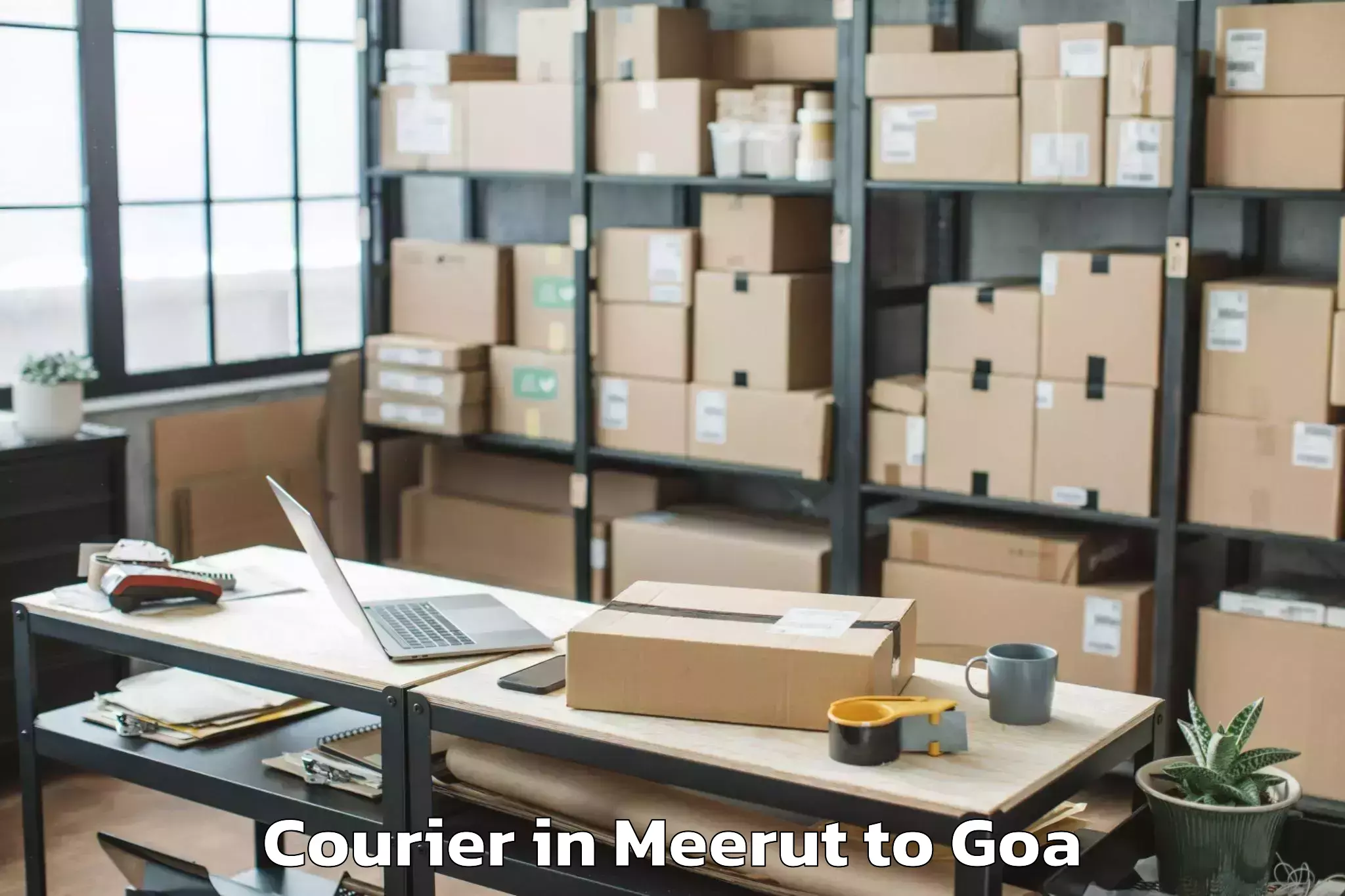 Book Your Meerut to Sancoale Courier Today